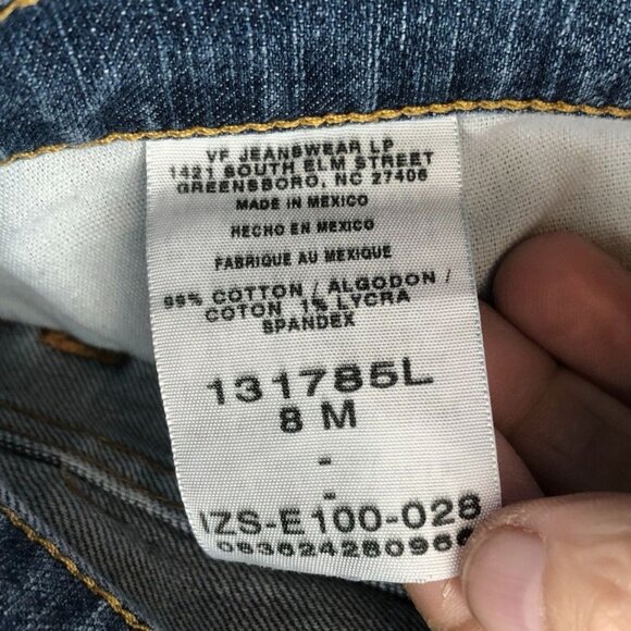 Lee Riders Womens Capri Jeans Size 8M Blue Denim Cropped Relaxed Fit Casual - Picture 3 of 14